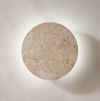 Arandela de parede travertino LED indireta Eclisse