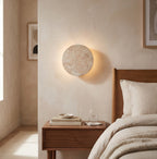 Arandela de parede travertino LED indireta Eclisse