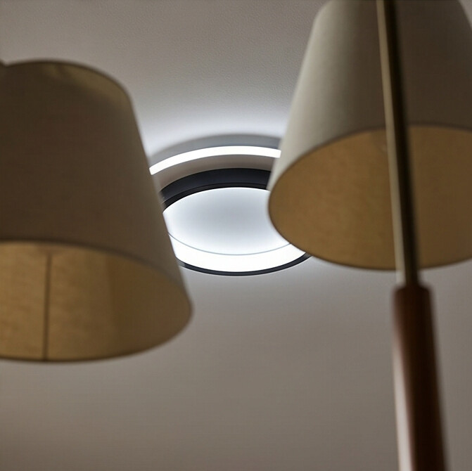 Plafon LED Ring  Minimalista Preto