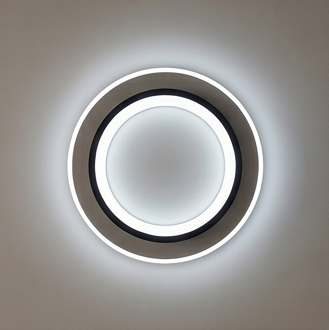 Plafon LED Ring  Minimalista Preto