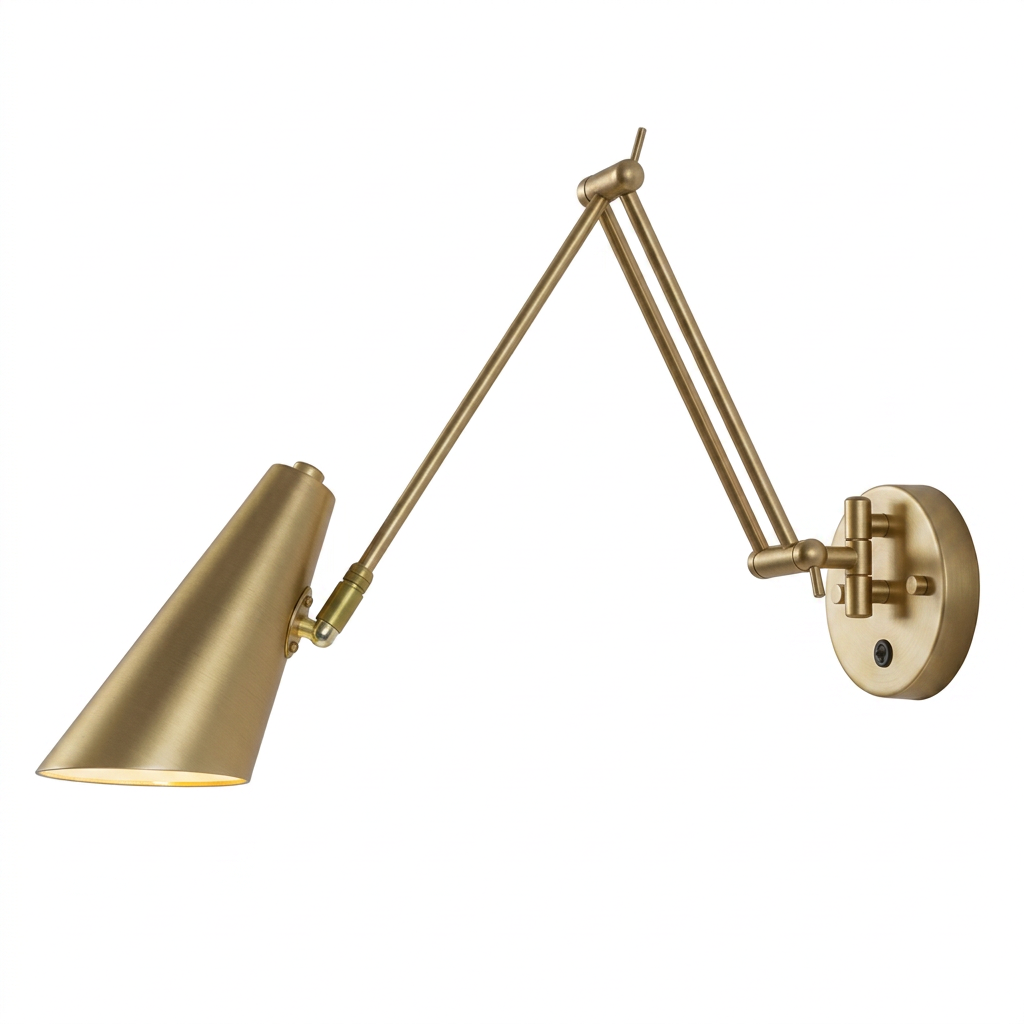 Arandela de Parede Articulada LED Metal com Braço Ajustável E27 Flexia