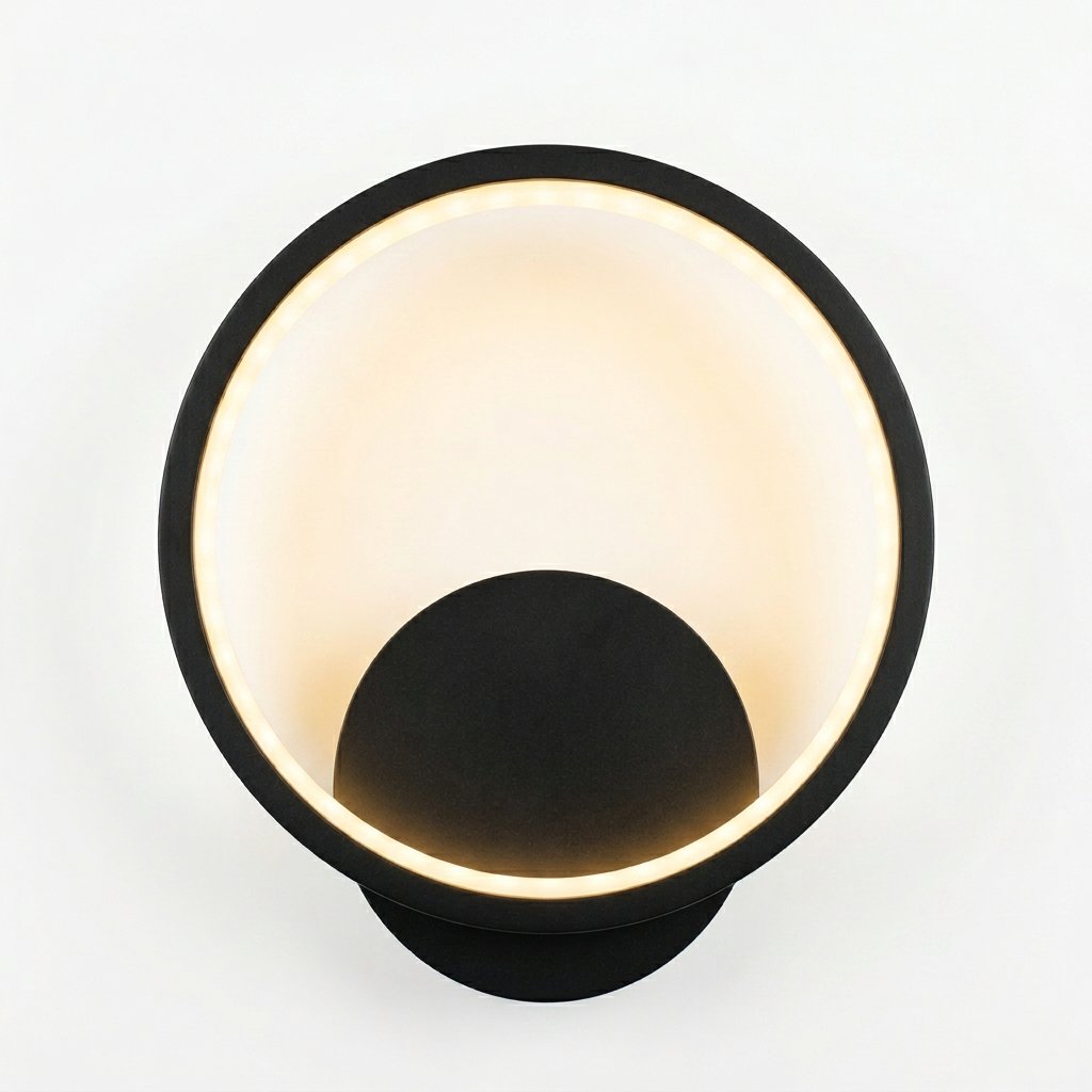 Arandela de Parede LED Circular Interna Bivolt com Difusor Slim para Sala e Quarto Orbe