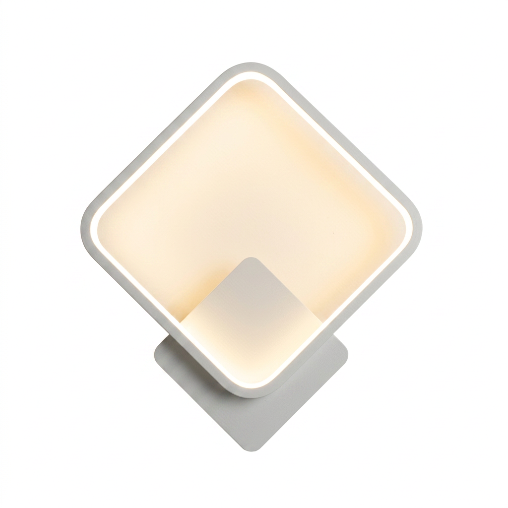 Arandela de Parede LED Circular Interna Bivolt com Difusor Slim para Sala e Quarto Orbe