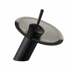 Torneira Cascata de Vidro e Metal Cromado para Banheiro Furo Unico Laton Soleil