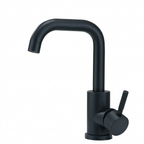 Torneira Misturador Monocomando Aco Inox 304 Acabamento Escovado para Banheiro Leva