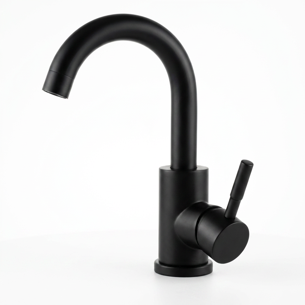 Torneira Misturador Monocomando Aco Inox 304 Acabamento Escovado para Banheiro Leva