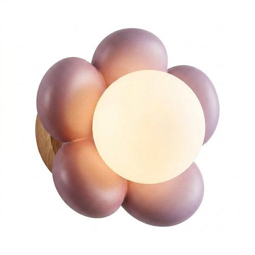 Arandela de Parede LED Flor Resina e Acrilico 3 Temperaturas de Cor Florale