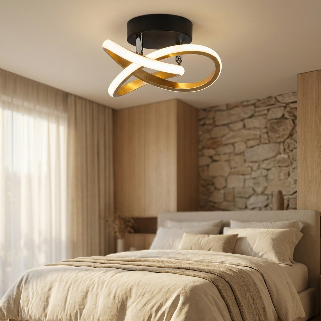 Lustre de Teto LED Trevo Minimalista