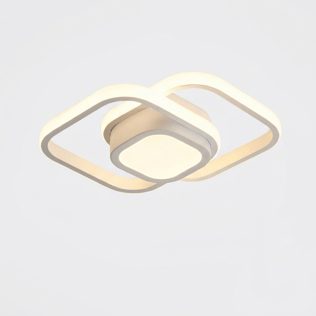 Plafon LED Sobrepor Quadrado 3 Temperaturas Quente Fria Nordico Soleil