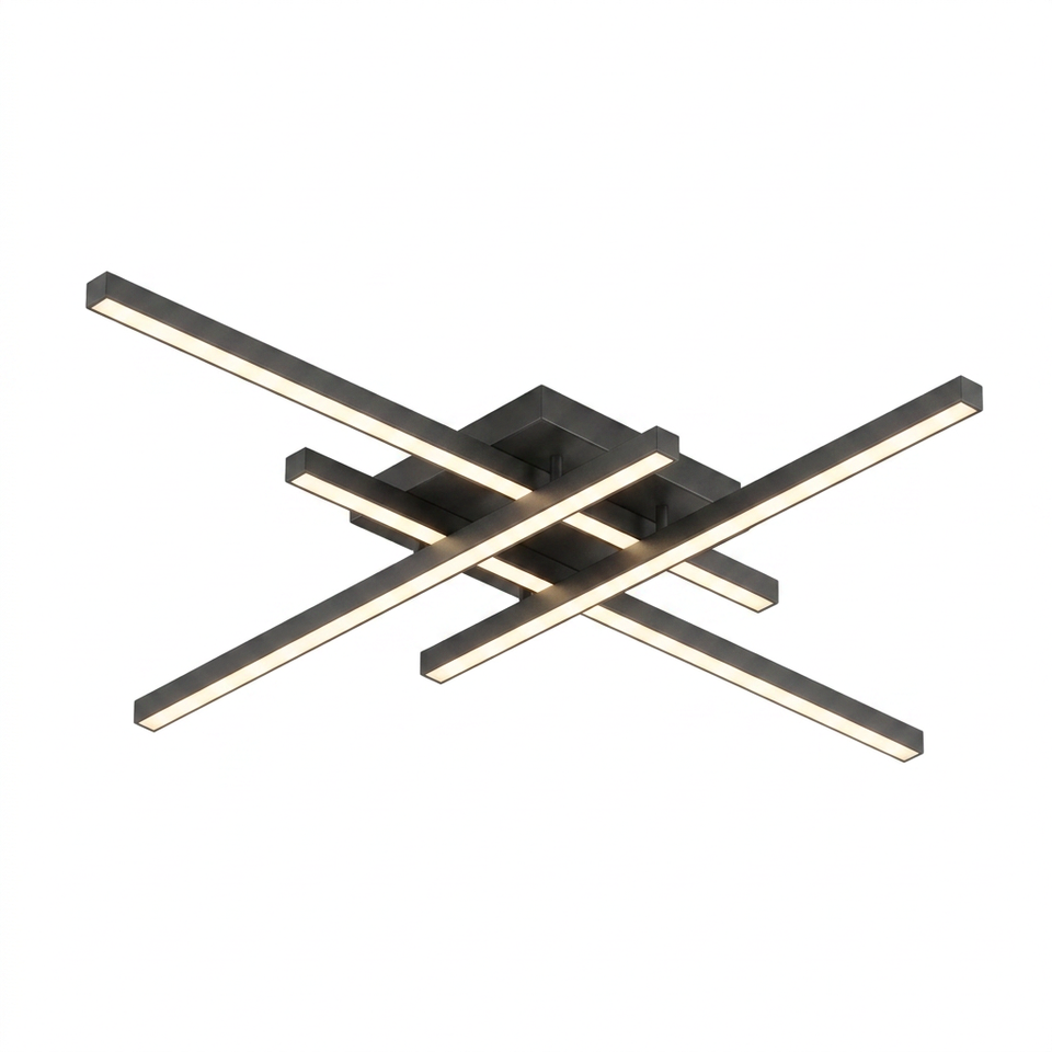 Plafon LED Barra Linear Sobrepor Aluminio Luz Quente Fria 30 40 50cm Linie