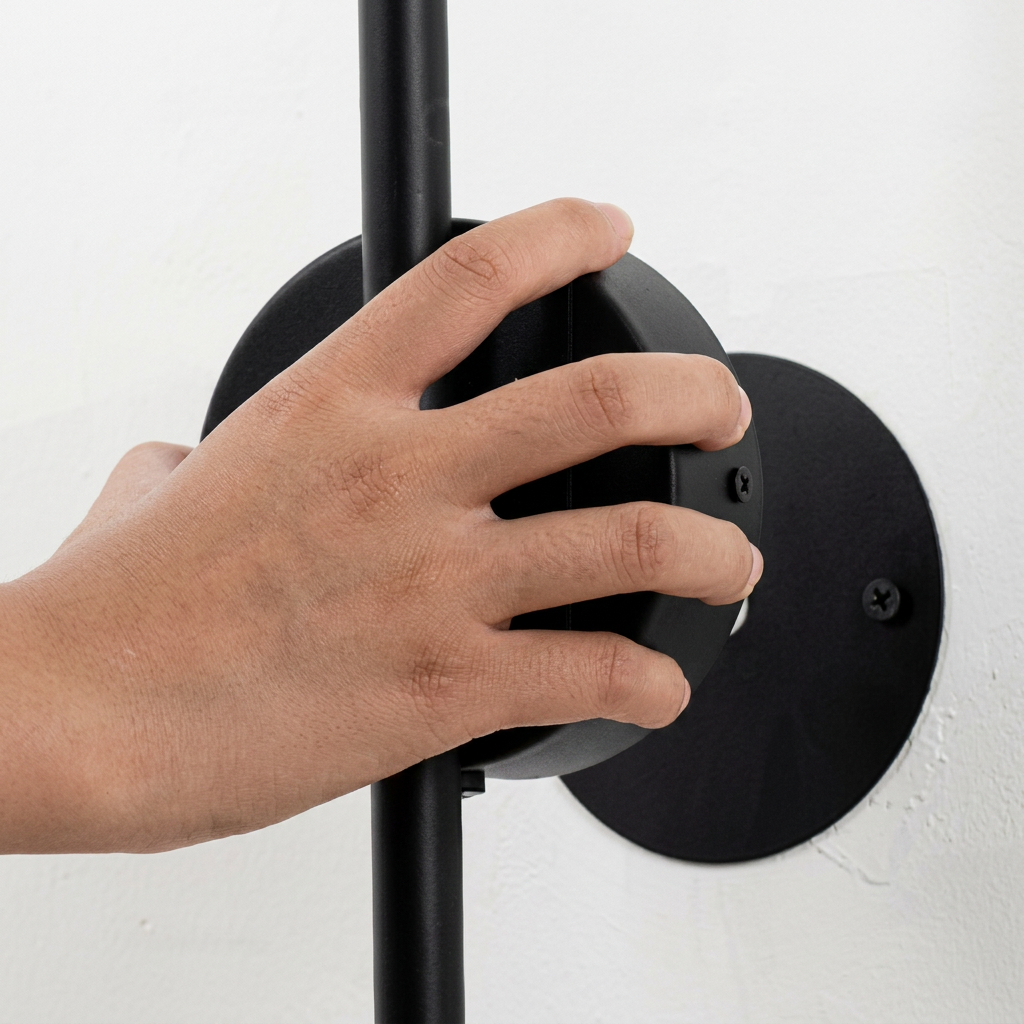 Arandela de Parede LED Barra Sem Fio Regarregavel com Controle Remoto 3 Tons Dimerizavel 50cm Aluminio