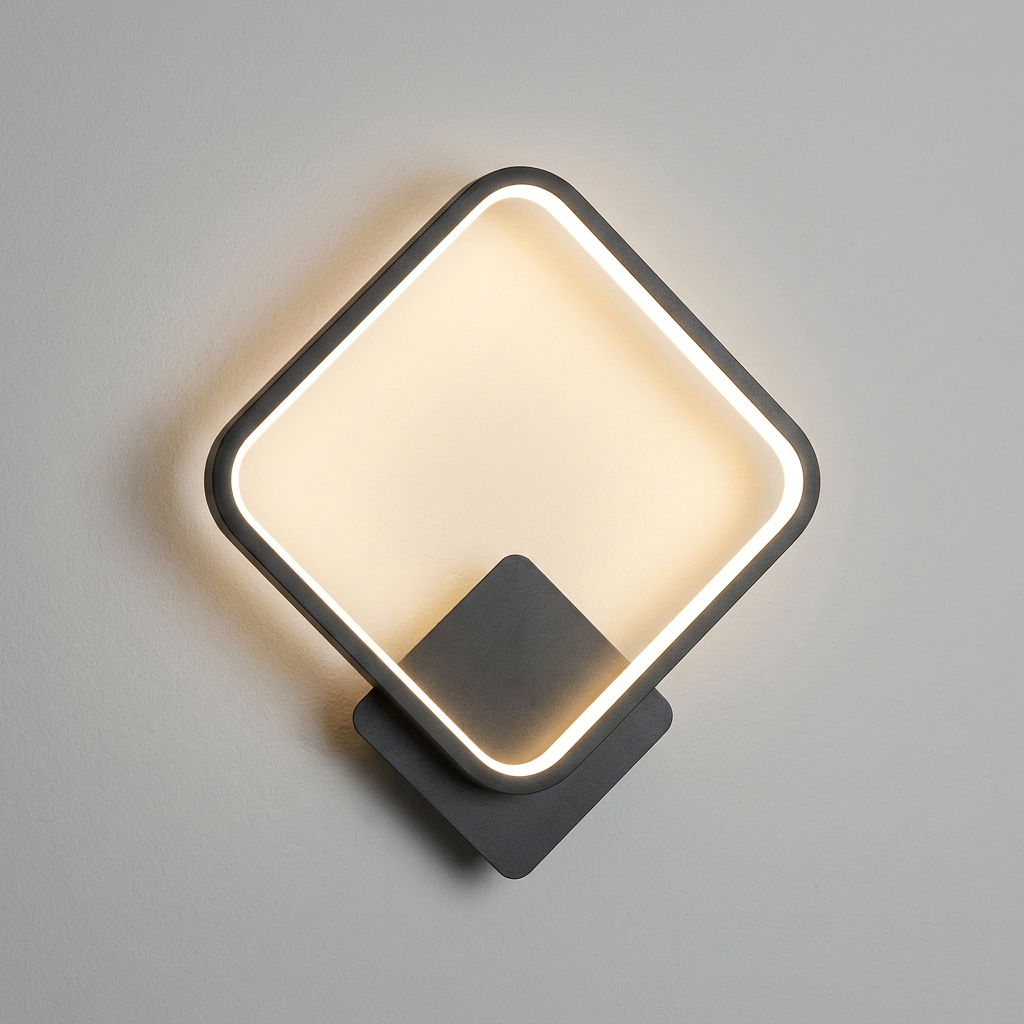 Arandela de Parede LED Circular Interna Bivolt com Difusor Slim para Sala e Quarto Orbe