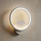 Arandela de Parede LED Circular Interna Bivolt com Difusor Slim para Sala e Quarto Orbe