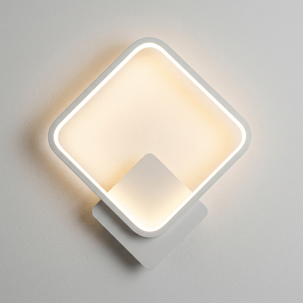 Arandela de Parede LED Circular Interna Bivolt com Difusor Slim para Sala e Quarto Orbe