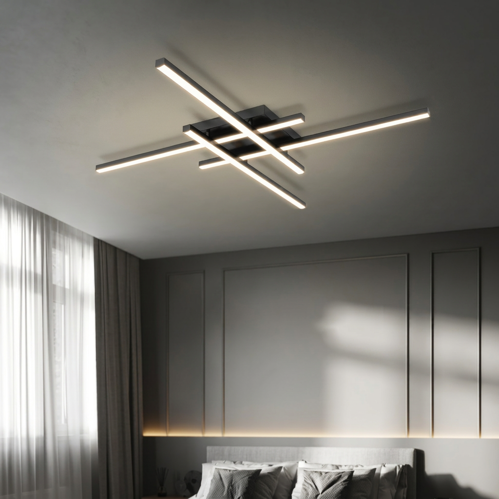 Plafon LED Barra Linear Sobrepor Aluminio Luz Quente Fria 30 40 50cm Linie