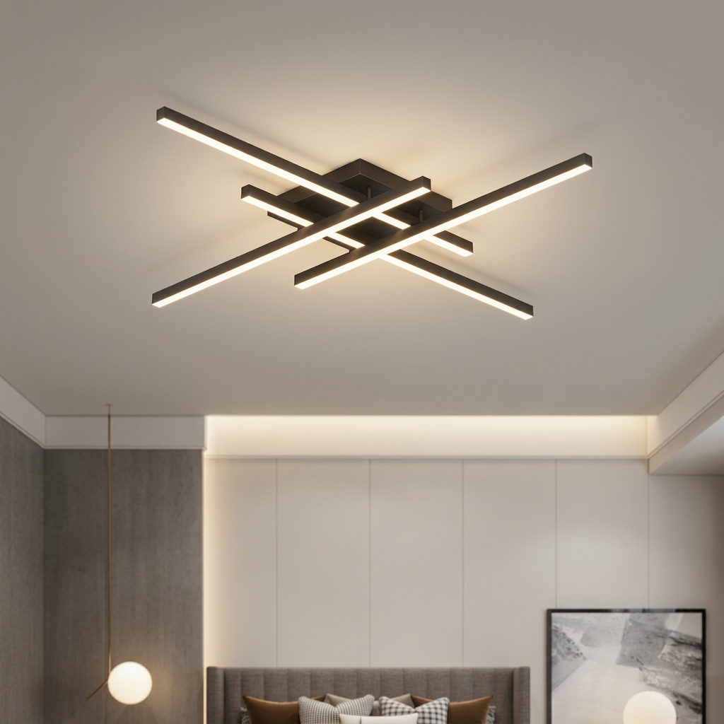Plafon LED Barra Linear Sobrepor Aluminio Luz Quente Fria 30 40 50cm Linie