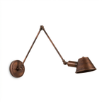 Arandela de Parede Articulada Braço Longo 40cm Industrial Ferro Atelier
