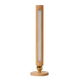 Luminaria de Parede LED Madeira de Faia Recarregavel USB com Toque Coluna Miabeli
