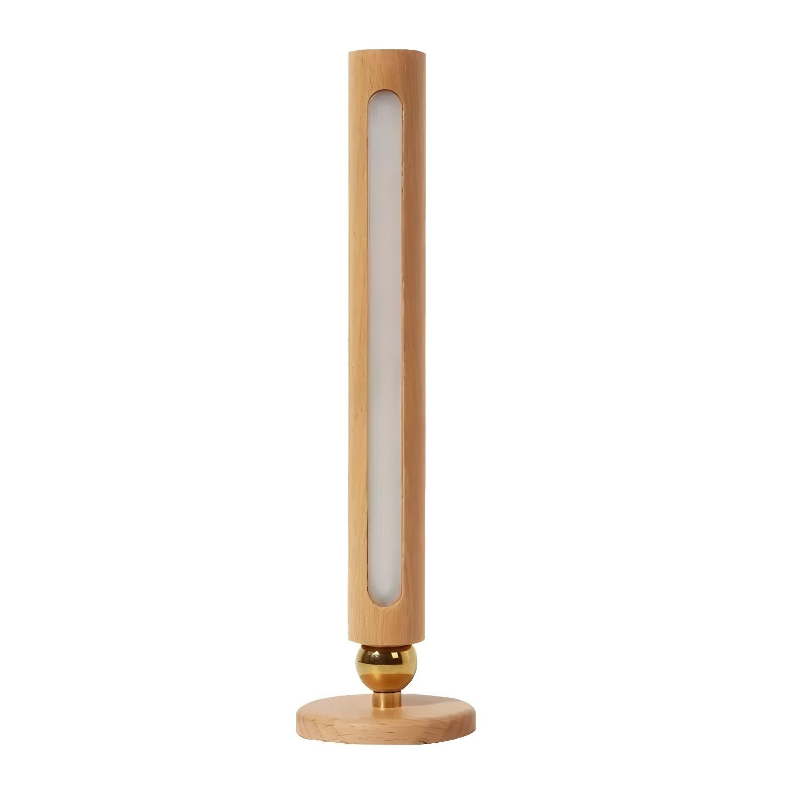 Luminaria de Parede LED Madeira de Faia Recarregavel USB com Toque Coluna Miabeli