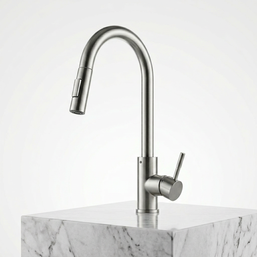 Torneira Bica Alta Misturador Monocomando Flexivel Valvula Ceramica para Cozinha Rivoli