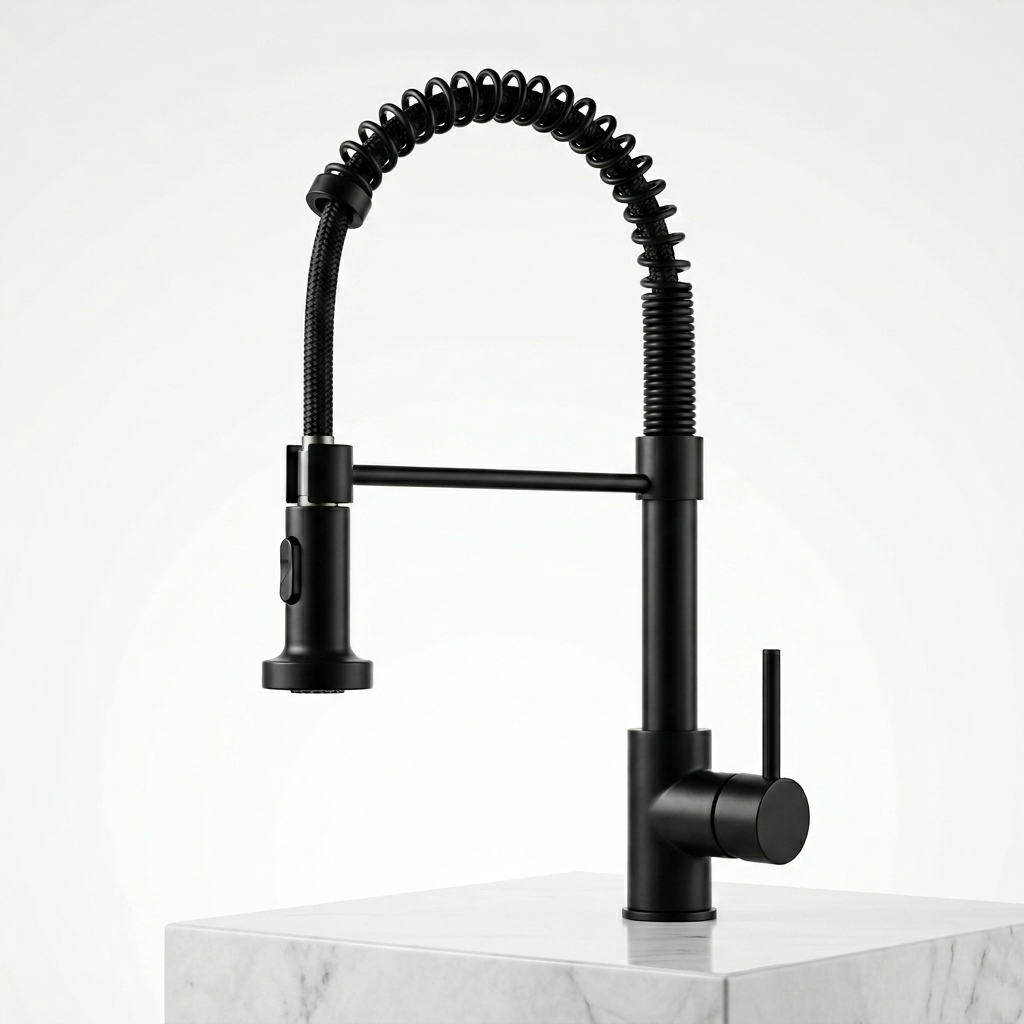 Torneira para Cozinha Misturador Monocomando Bica Movel Latao com Arejador Aqua Miabeli