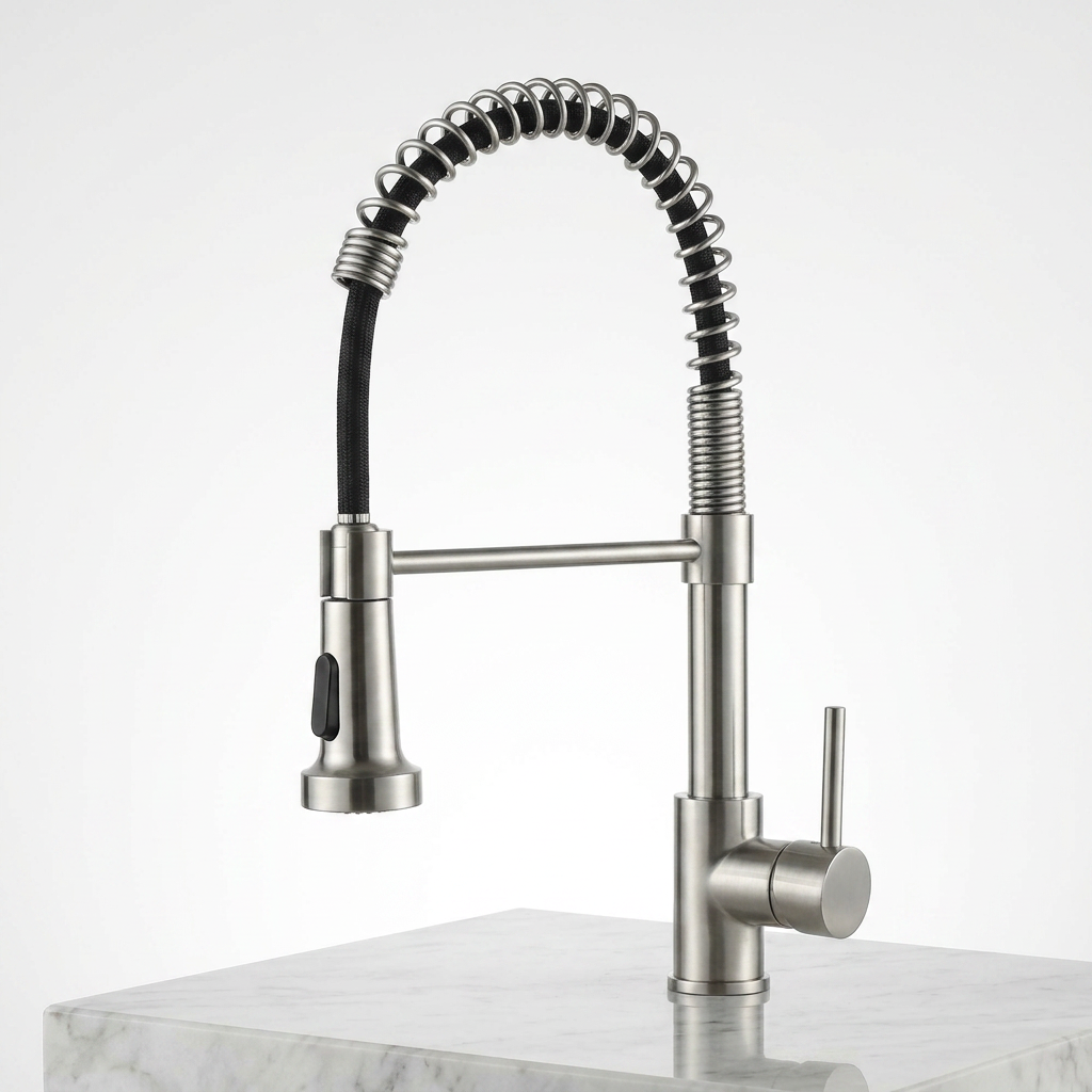 Torneira para Cozinha Misturador Monocomando Bica Movel Latao com Arejador Aqua Miabeli