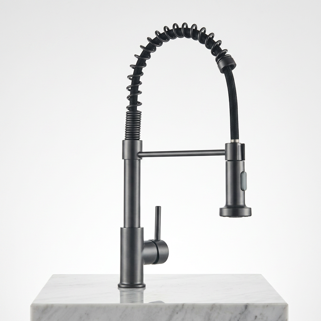 Torneira para Cozinha Misturador Monocomando Bica Movel Latao com Arejador Aqua Miabeli