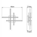 Plafon LED Barra Linear Sobrepor Aluminio Luz Quente Fria 30 40 50cm Linie
