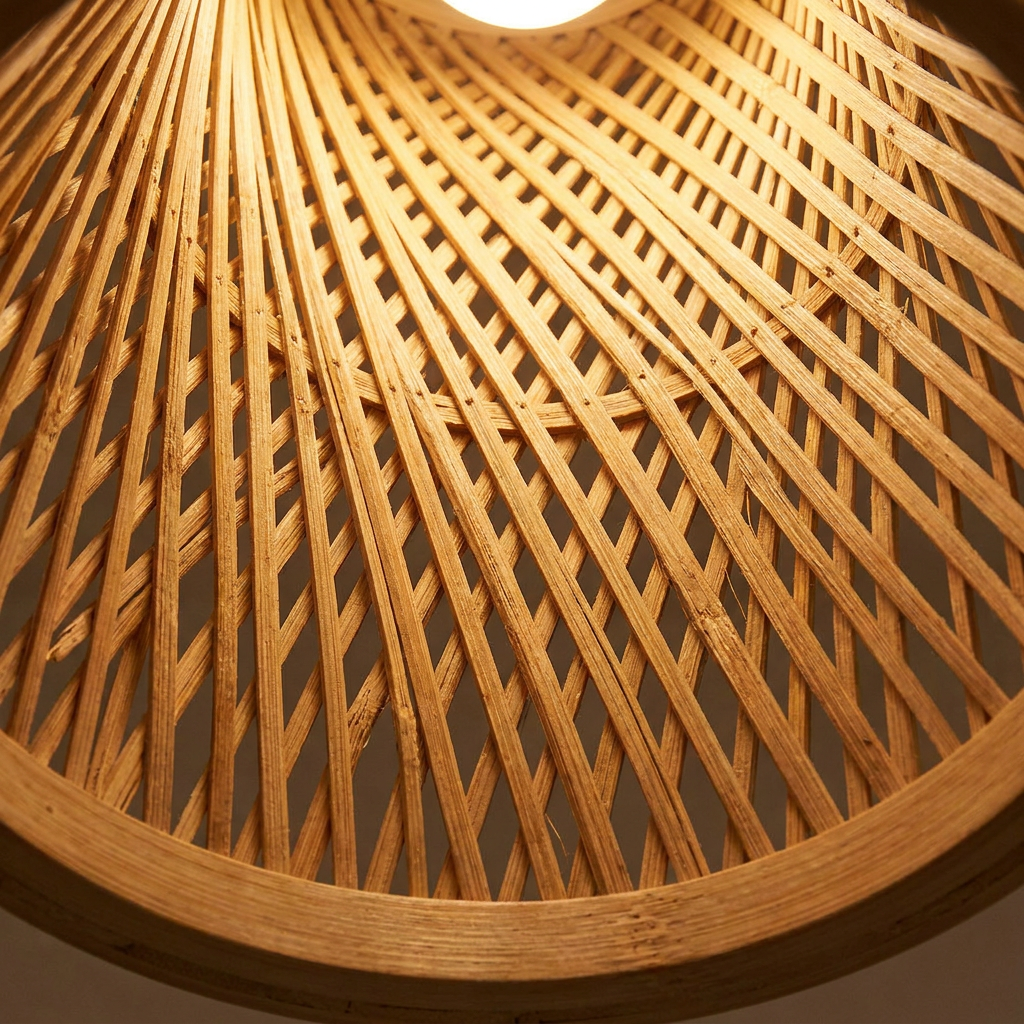 Pendente Bambu Ampulheta Artesanal 40cm