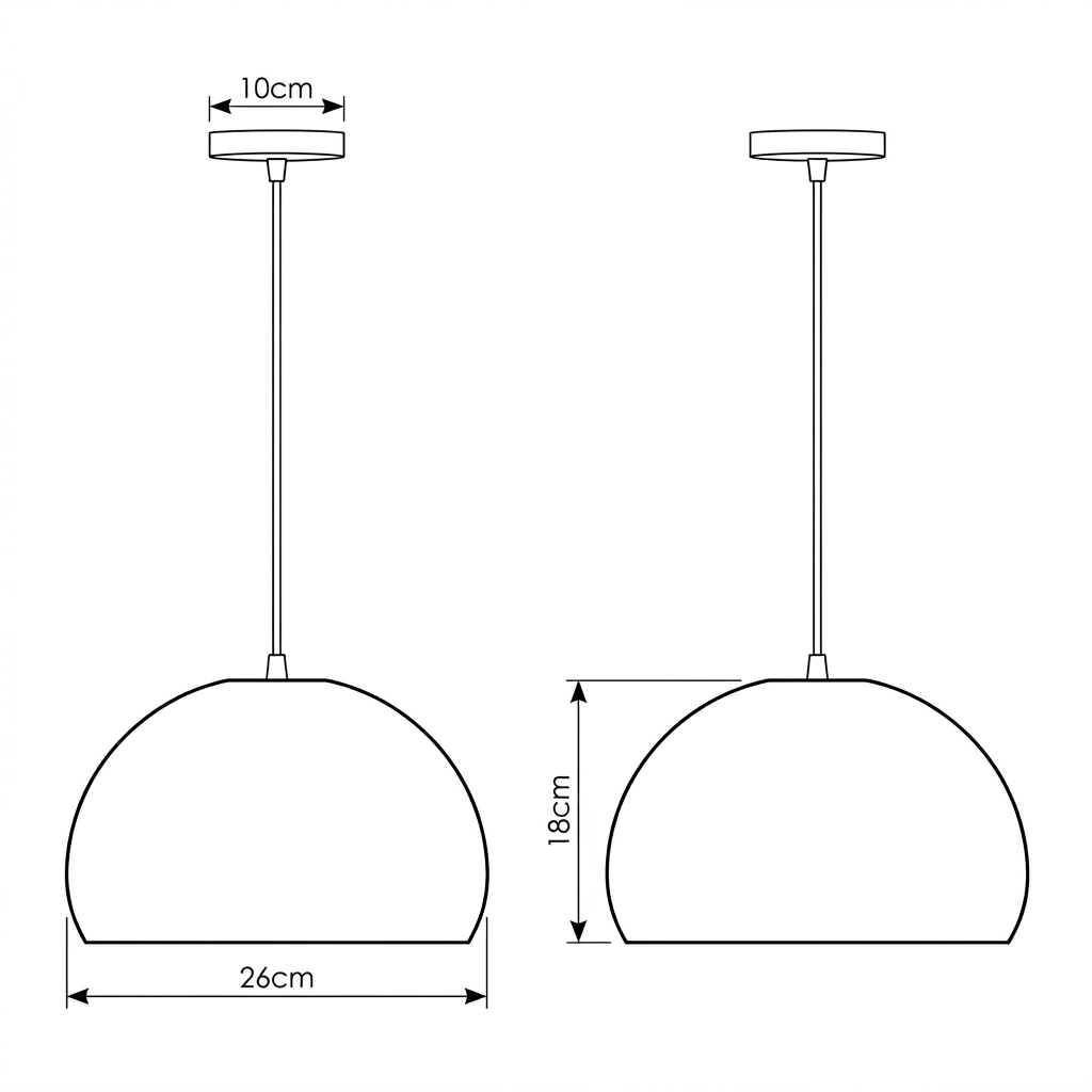 Pendente Bambu Cúpula Trançado 26cm