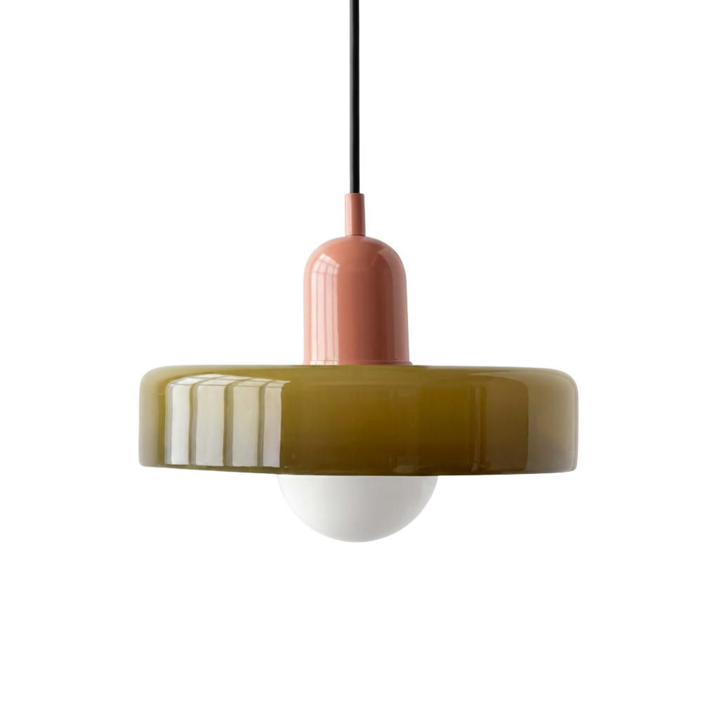Pendente Bauhaus Vidro Soprado Retrô
