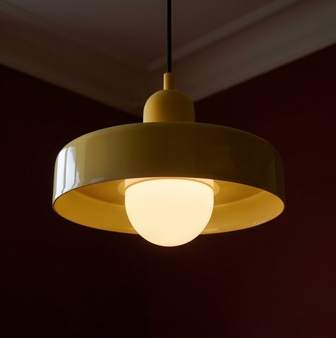Pendente Bauhaus Vidro Soprado Retrô