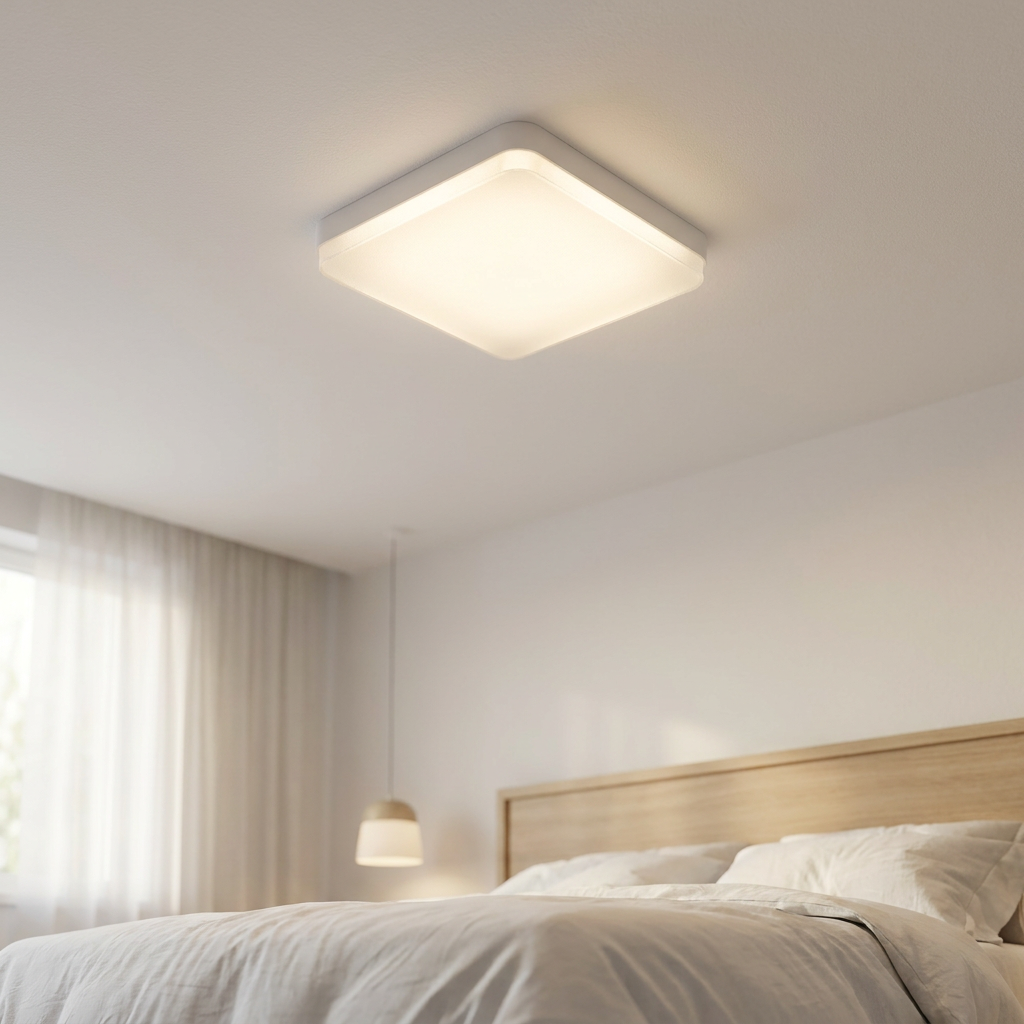 Plafon de Teto Lucen LED Quadrado Minimalista
