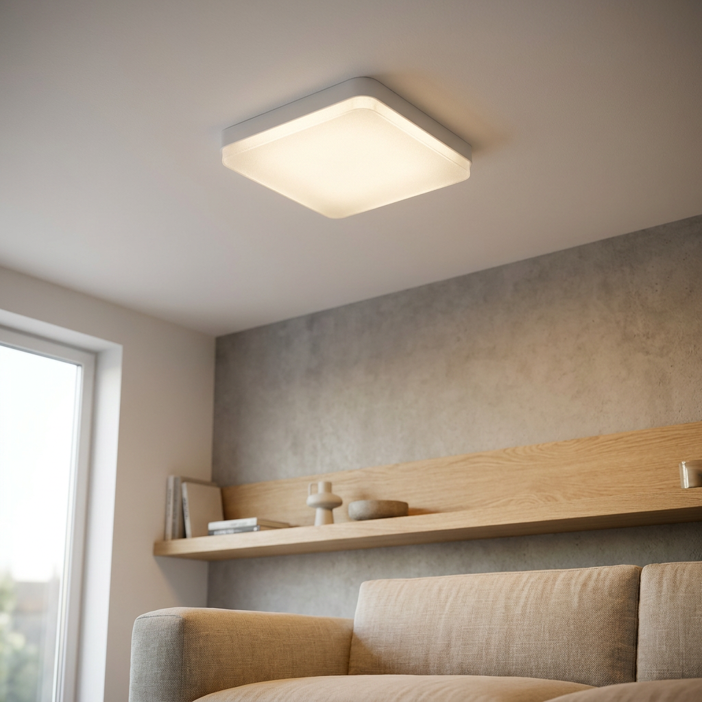 Plafon de Teto Lucen LED Quadrado Minimalista