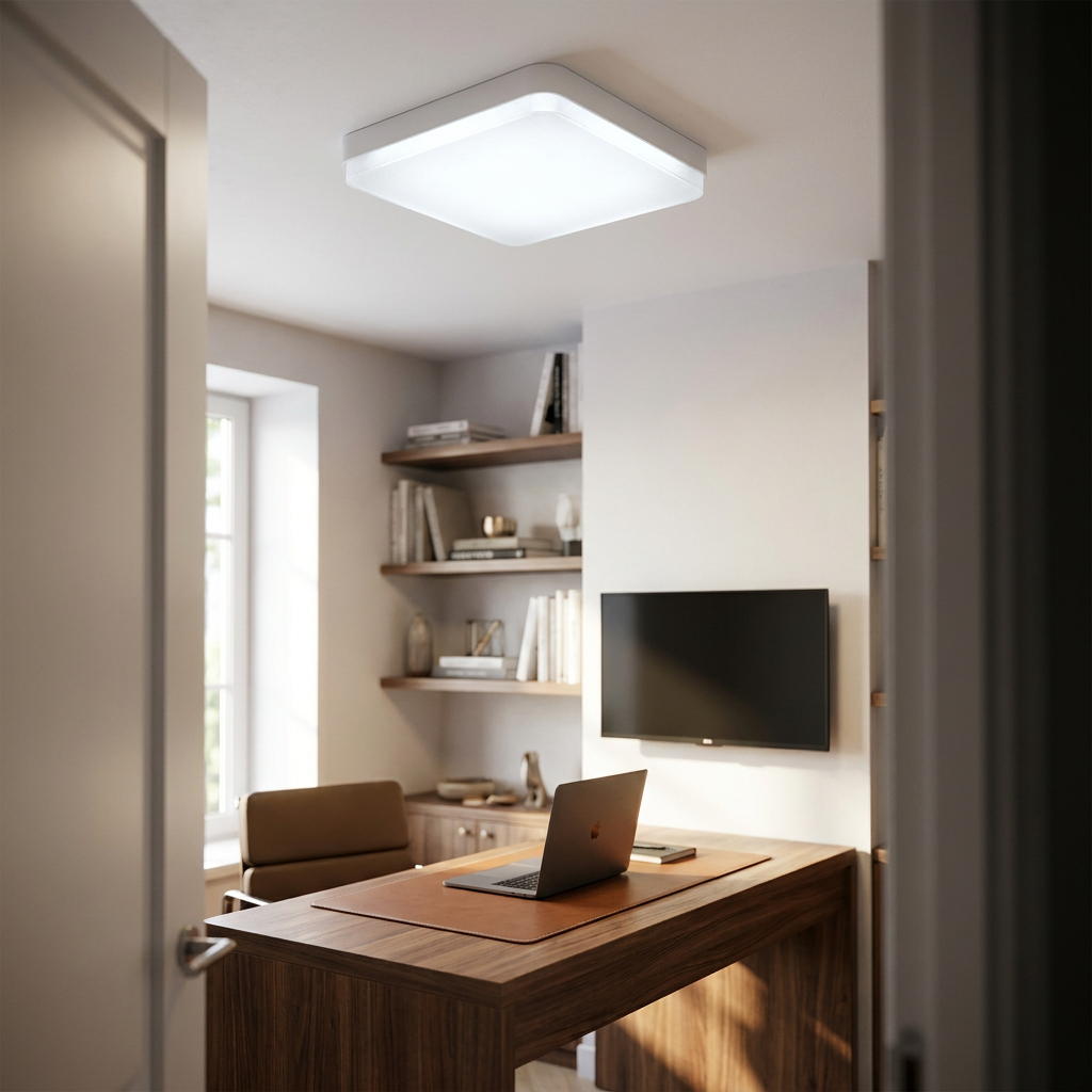 Plafon de Teto Lucen LED Quadrado Minimalista