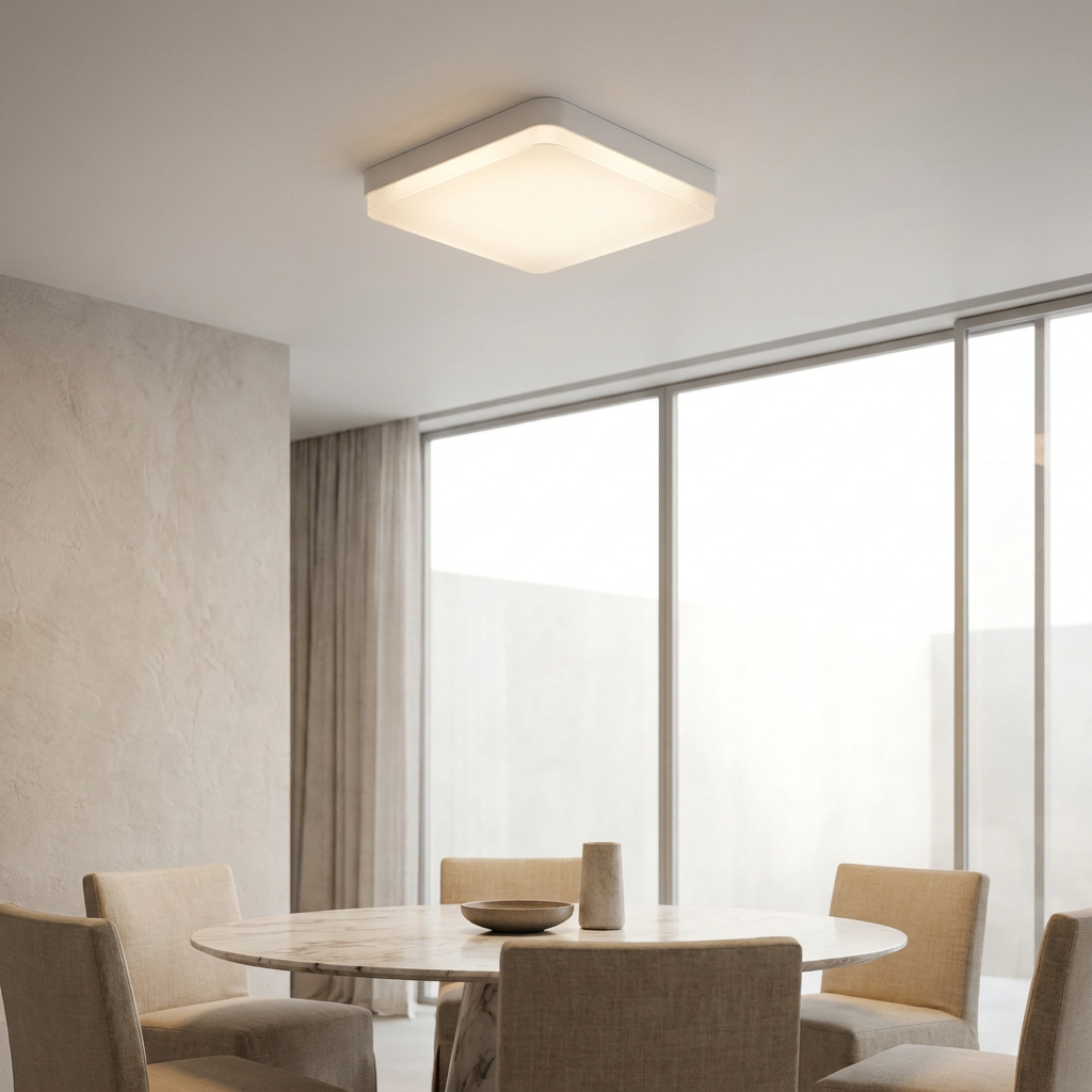 Plafon de Teto Lucen LED Quadrado Minimalista