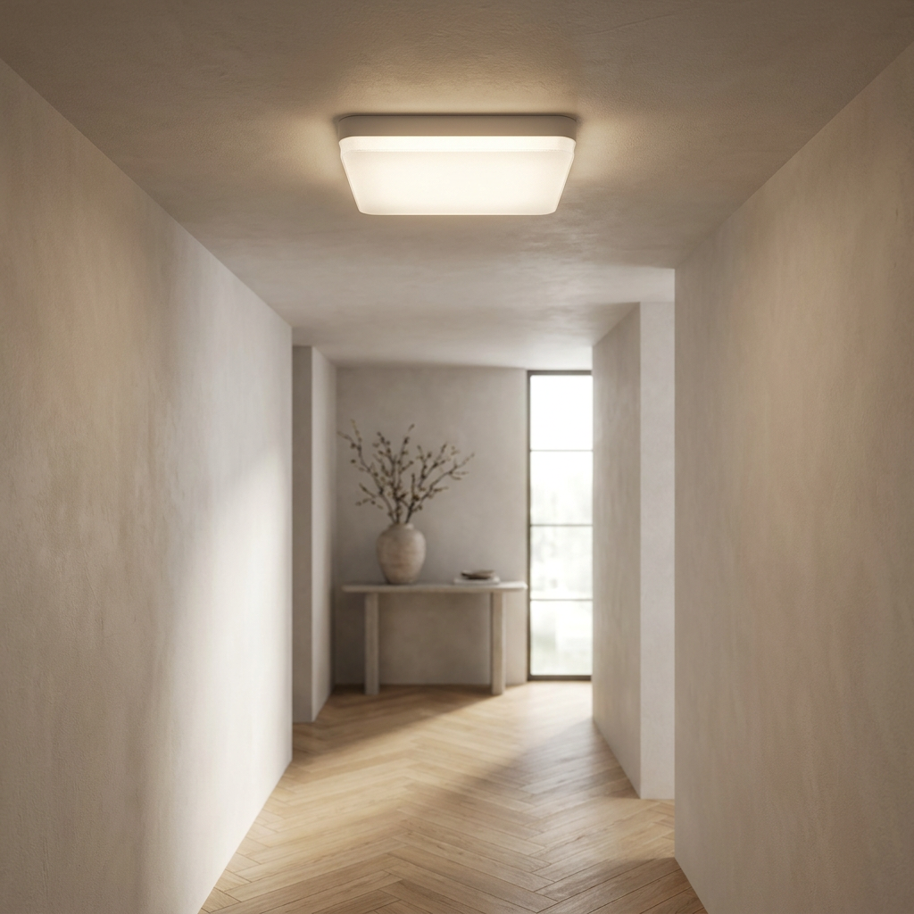 Plafon de Teto Lucen LED Quadrado Minimalista