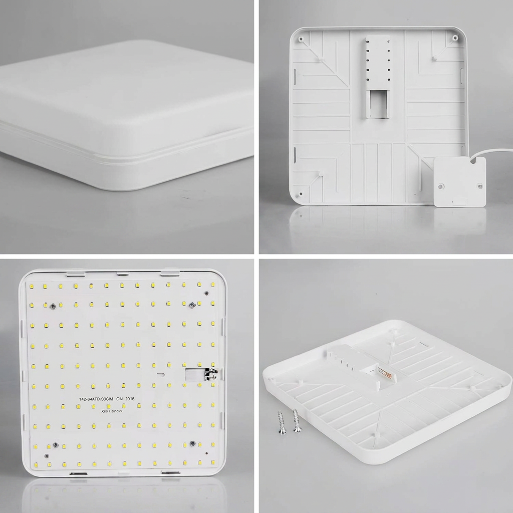 Plafon de Teto Lucen LED Quadrado Minimalista