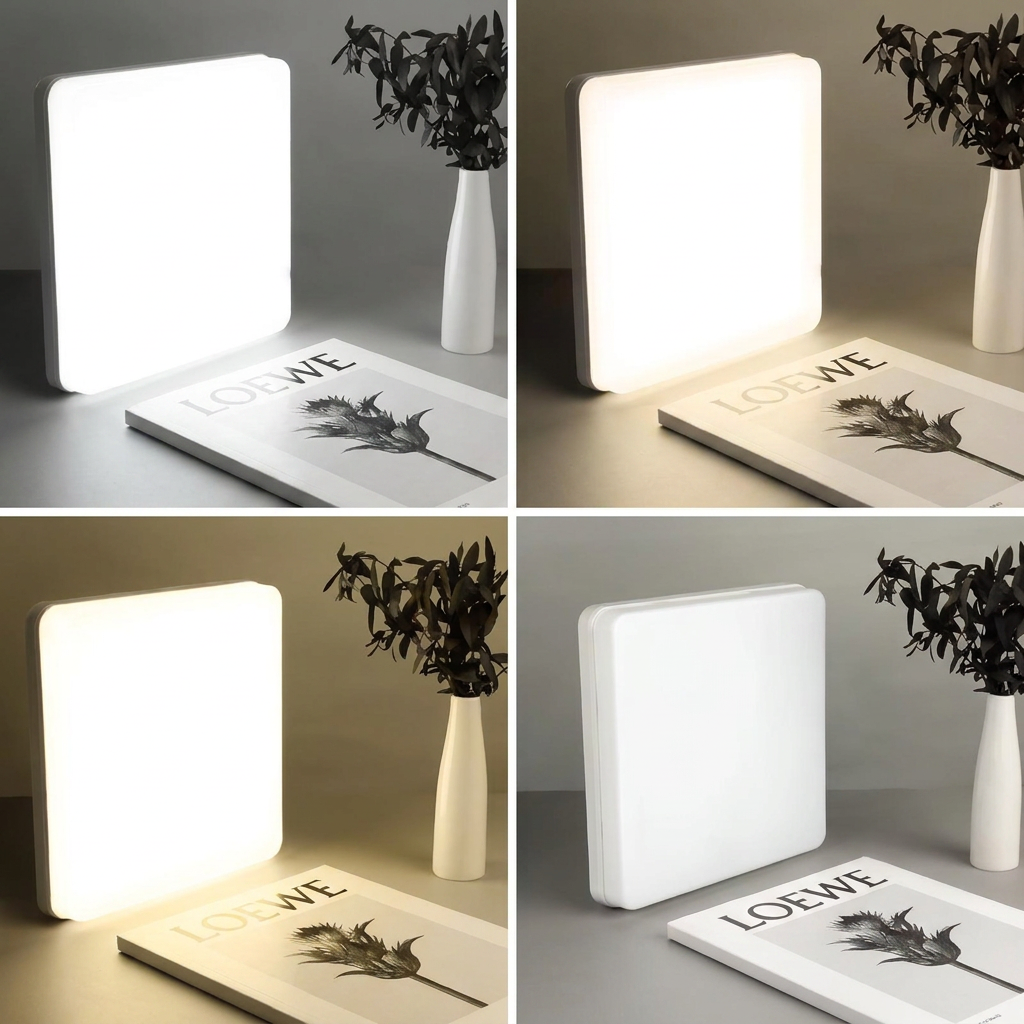 Plafon de Teto Lucen LED Quadrado Minimalista