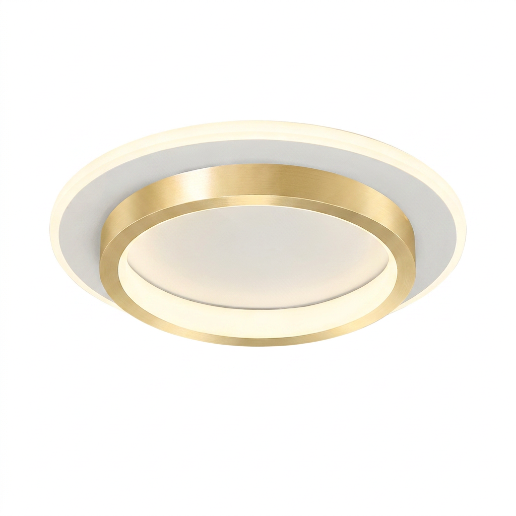 Plafon LED Ring Minimalista Dourado