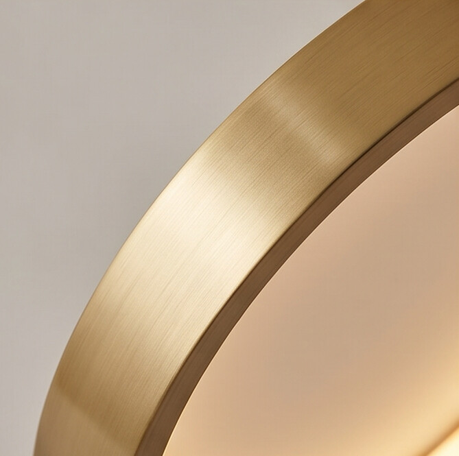 Plafon LED Ring Minimalista Dourado
